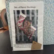 "Trio of Pieced Stockings" All three stockings are made from scraps