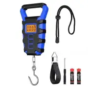 Digital Fishing Scale with Gripper, (Newest) Portable Hanging Hook Fish Meat Sca