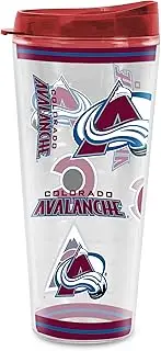 Rico Industries NHL Hockey Colorado Avalanche Mayhem 16 oz Double Walled Insulated Tritan Classic Tumbler Cup Keeps Drinks Cold & Hot, USA Made