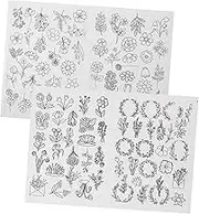 DOITOOL Tearable Stabilizer for Embroidery Dissolving Paper Sheets Hand Sewing Patterns for Craft Use
