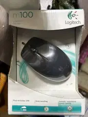Logitech M100 Mouse - Corded USB Mouse - Brand New
