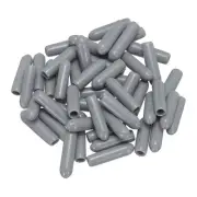 50pcs Rubber End Caps 3mm 1/8" Bolt Cap Cover Screw Thread Protectors Grey