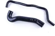 Fit for Audi A3 S3 1.8T fit for TT Quattro 225PS fit for SEAT Leon MK1 Cupra Silicone N75 & DV Turbo Boost Hose Pipe Tube Set(Gloss Black)