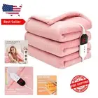 Premium Electric Blanket Twin 62"×84" - Fast Heating, Cozy Flannel & Sherpa