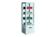 LSC235 Four-sided Upright Beverage Display Fridge Ivory-white