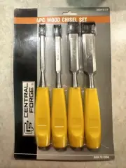 Central Forge 4PC Wood Chisel Set