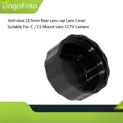 Anti-dust 25.5mm Rear Lens Cap Lens Cover for C / CS Mount Lens CCTV Camera
