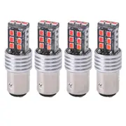 Stop LED Tail Light Bulbs Brake Globes Canbus BAY15D 1157 P21 15W Bar - 4x