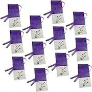 Zerodeko 12pcs Lavender Sachet Mesh Bags Drawstring Storage Pouches for Dried Herbs Spice Bags and Scented Sachets for Closet Fresheners and