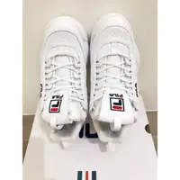 在飛比找蝦皮購物優惠-FILA DISRUPTOR II 女運動鞋-白（24.5/