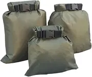 [PENIKOKO] 3Pcs Dry Bag for Outdoor Activities for Camping Boating Kayaking and Fishing Durable Army Green Storage Pouch for Valuables