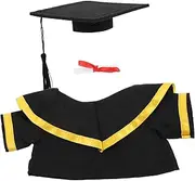 NOLITOY Graduation Plush Bear Outfit Soft Stuffed Animal with Graduation Shawl Cap Keepsake