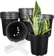UPKOCH 50 Pcs Indoor Plant Pots Durable Plastic Nursery Pots for Home Greenhouse Gardening Spacious Design for Flowers Plants Includes Labels for Easy Identification