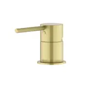 MEIR Round Brass Basin/Bath Pin Lever Mixer - Hob Mounted - PVD Tiger Bronze