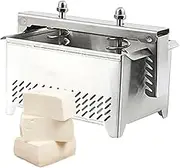 Paneer Press | Doufu Press Stainless Steel,Reusable Water Removal Whey Separator Drip Tray Food Presser with Drain Holefor Home
