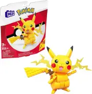 Mega Pokémon Building Toys Set Build & Show Pikachu with 205 Pieces, Articulated