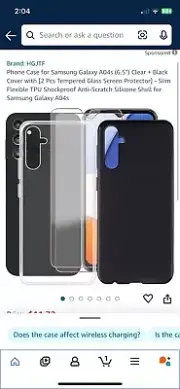 Phone Case Clear Samsung Galaxy A04s