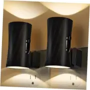 LED Plug in Night Lights, Night Lights Plug into Wall with Light Sensor, Black