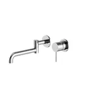Nero 225mm Mecca Wall Basin/Bath Mixer Swivel Spout Chrome/Matte Black/Brushed Nickel/Brushed Gold/Gun Metal/Brushed Bronze/Matte White