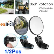 360° Bicycle Rear View Convex Mirror Bike Cycling Handlebar Rearview MTB NEW
