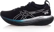 [ASICS] Gel Nimbus 25 Platinum Running Shoes, Trainers, Sports Shoes for Men, Black, 40 EU, Black Pure Silver, 7 US