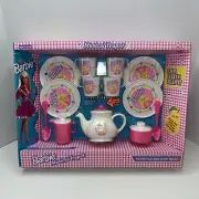 Vintage 1994 Barbie Musical Teapot Picnic Set Chilton Toys RARE New In Box