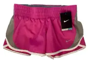 NEW NIKE [XS] Women's DRI-FIT Run/Yoga/Track/Gym Shorts-Pink/Grey 555434-675