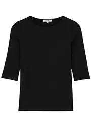 Vince Ribbed Stretch-jersey top - Black - XS XS