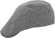 [Totority] Men's Women's Vintage Beret Appearance for Party Shopping Work Dark Grey