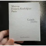 全新 小香 試管 MAISON FRANCIS KURKDJIAN PARIS MFK GENTLE FLUIDITY