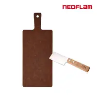在飛比找momo購物網優惠-【NEOFLAM】ROCCA系列天然木纖維手柄砧板+奶酪刀3