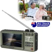 High-end Video Plug-in Bluetooth Pocket TV Personal AM/FM Pocket Radio Portable
