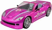 Mondo Motors - Mattel Barbie Dream Car Cabrio Glamour - Radio-Controlled Car for Barbie Kids - Two Seats - Realistic Detail - Pink
