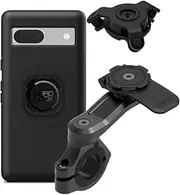 Quad Lock Motorcycle Handlebar Phone Mount PRO Kit with Vibration Dampener and Pixel 7a MAG Case