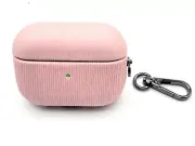 NWT Pink Striped Textured Silicone Case for Apple Airpods Pro - 1st and 2nd Gen