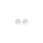 [Phoebe Philo] Phoebe Philo-Silver Medallion Dish Sterling Earrings-Donna OS OS