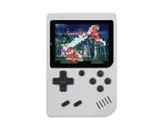 Retro Portable Game Console 500 Games, 8-bit, 3.0 Inch Color LCD Screen, Kids Portable Mini Video Game Player, Gray Color