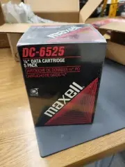DC-6525 Maxell 1/4Inch Data Cartridge 1020 Feet 525 Megabytes 5 pack a12422e