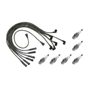 6x NGK Spark Plugs + Bosch Ignition Leads Kit for Nissan Patrol MQ 160 KM160 2.8