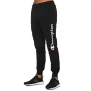 Champion Men's Script Cuff Track Pants - Black