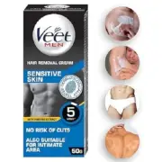 Hair Removal Cream for Men For Sensitive Skin Suitable Leg UnderArm 50gm