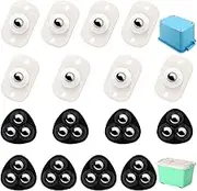 Mini Swivel Casters Wheels, DanziX 360 Degree Rotating Casters, 16 PCS Furniture Castors Self-Adhesive for Small Appliances