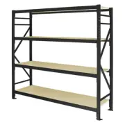 New Longspan Shelving Garage Storage Racking Warehouse 3m High 1200mm Wide - VIC