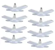 (8 Packs) LED Garage Lights, 60W Trilights Ceiling, High Low Bay Deformable