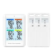Indoor Outdoor Thermometer Wireless Digital Hygrometer Thermometer with 3 Record
