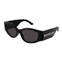 在飛比找momo購物網優惠-【Balenciaga 巴黎世家】潮流粗版膠框太陽眼鏡(BB