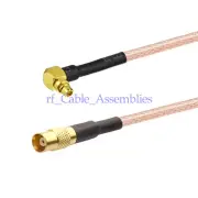 MCX female to MMCX male RA RF pigtail adapter cable 15cm for GPS Reciver Antenna