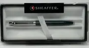 Sheaffer Sentinel Chrome / Green Ballpoint Pen Blk Ink W/ Gift Box E23215151DC