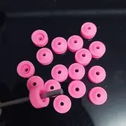 20pcs Plastic Pink Drill Nail Dust Collector - Electric Nail Drill Bit Dust Caps - for Nail Salon Supplies, Manicure Set and Pedicure Tools Drill Cap Bit Protector - Nail Accessories Protection