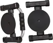Anneome 1Pair H Type Bar with Suction Cups for Home Gym Multi Function Grip for Pushups Dips and Handstand Training for Upper Body Muscle Development Black